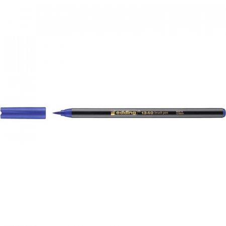 Ручка-кисть Edding 1340/3 синяя (толщина линии 1-4 мм)