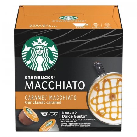 Кофе в капсулах для кофемашин Starbucks Caramel Macchiato (12 штук в упаковке)
