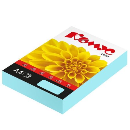 Бумага цветная для печати Комус Color океан пастель (А4, 80 г/кв.м, 500  листов)