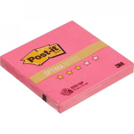 Стикеры Post-it Optima 76x76 мм Z-сложения розовые неоновые 100 листов