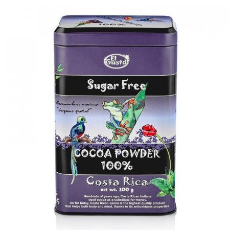 Какао El Gusto Sugar Free Cocoa Powder 100% порошок 200 г