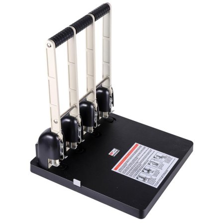 Дырокол Attache до 150 листов черный с линейкой