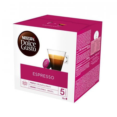 Капсулы для кофемашин Nescafe Dolce Gusto Эспрессо (16 штук в упаковке)