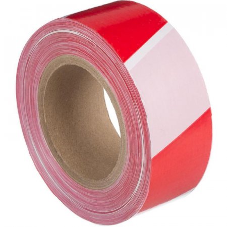 Лента оградительная красная/белая 50 мм х 250 м