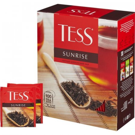 Чай Tess Sunrise черный 100 пакетиков