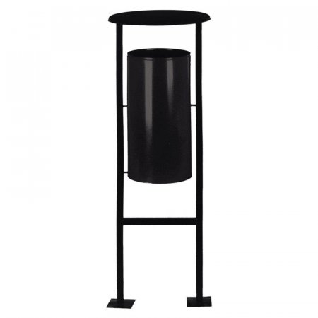 Урна для улицы 24л Титан N65  (металлическая, черная)