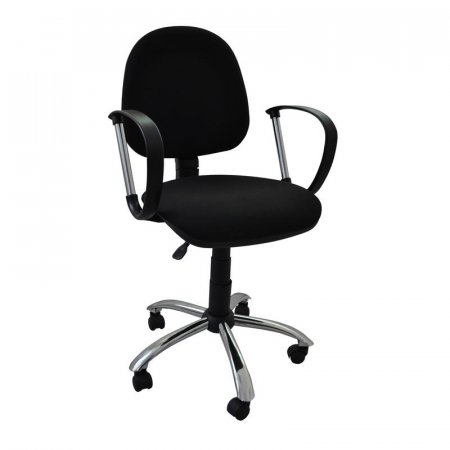 Кресло офисное Фактор черное (ткань, металл)