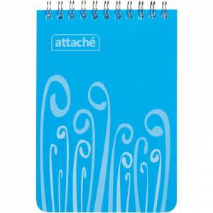 Блокнот Attache Fantasy А6 80 листов голубой в клетку на спирали (105х165 мм)