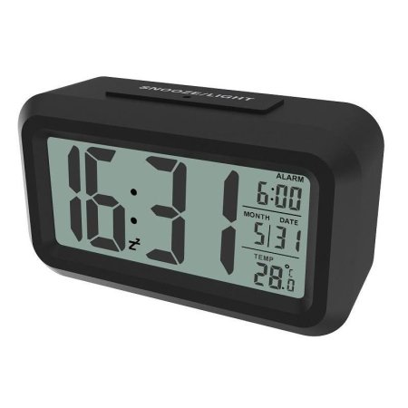 Часы-будильник Ritmix CAT-100 черные