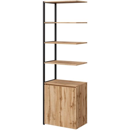 Полустеллаж для документов Easy to lead K-Loft 241H027 дуб  натуральный/чёрный 645х400х2105 мм