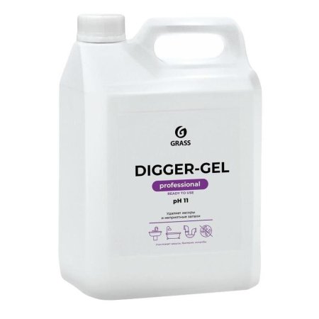 Гель для прочистки труб и стоков Grass Digger-Gel PROF 5000 мл