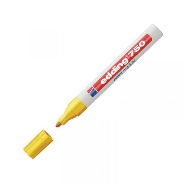 Маркер промышленный Edding E-750/5 для универсальной маркировки желтый (2-4 мм)