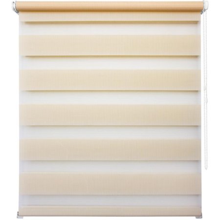 Рулонная штора день/ночь Канзас 8928 светло-бежевый (1000х1600 мм)