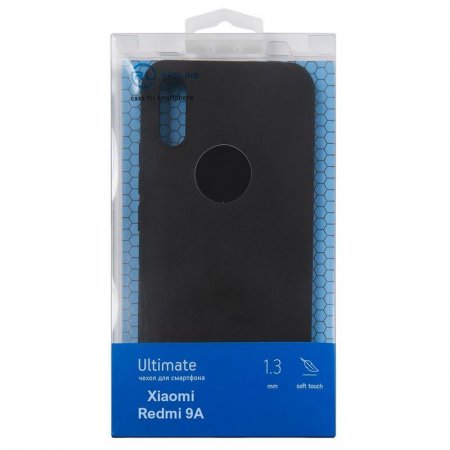 Чехол накладка Red Line Ultimate для Xiaomi Redmi 9A черный  (УТ000021404)