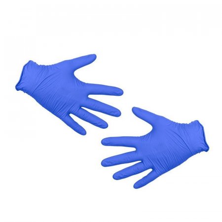 Перчатки одноразовые Violet Blue нитриловые голубые (размер 10, XL)
