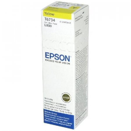 Картридж Epson T6734 C13T67344A желтый