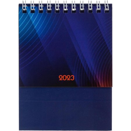 Календарь-домик настольный на 2023 год Темно-синяя классика (100x100 мм)