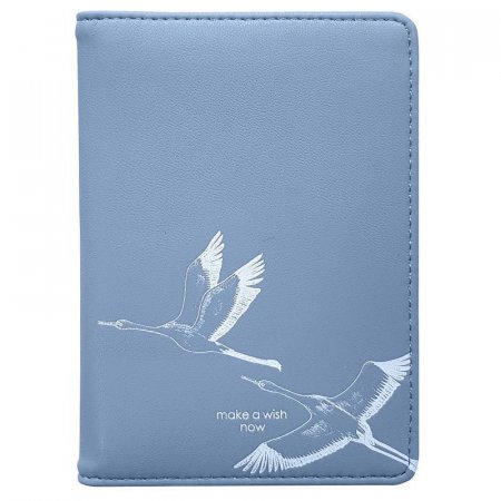 Обложка для паспорта InFolio Wish из искусственной кожи голубого цвета (IPC059/blue)