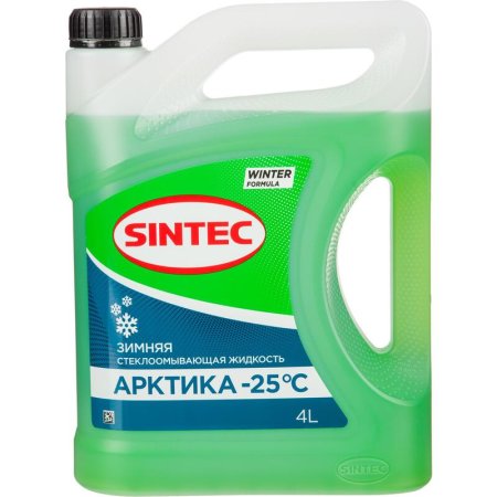 Жидкость незамерзающая Sintec Арктика -25°C 4 л канистра (3 штуки в  упаковке)