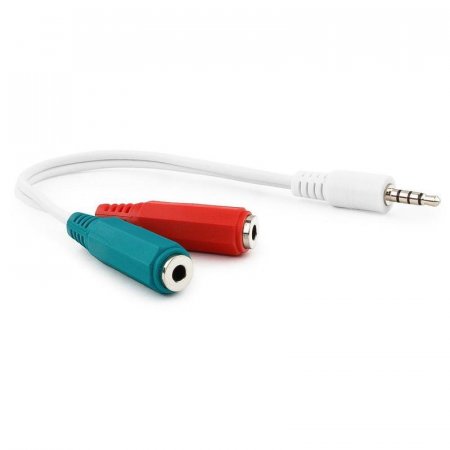 Переходник Cablexpert mini Jack 3.5 - 2 x mini Jack 3.5 (CCA-417W)