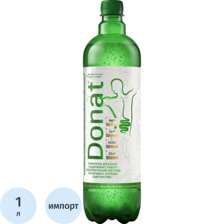 Вода минеральная Donat лечебная газированная 1 л