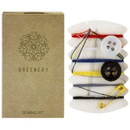 Швейный набор Greenery картон (5 предметов, 500 штук в упаковке)