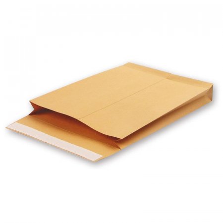 Пакет почтовый Gusset С4 из крафт-бумаги стрип 229х324 (130 г/кв.м, 200 штук в упаковке)