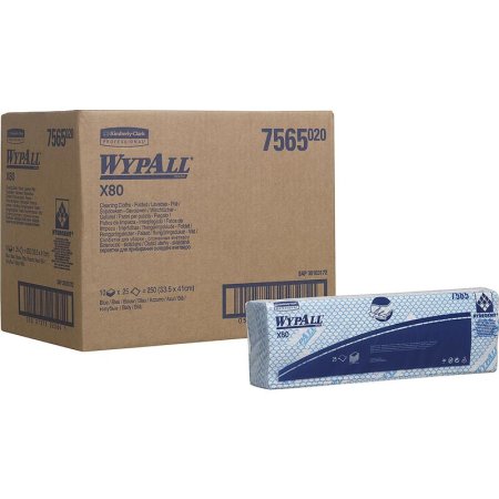 Нетканый протирочный материал Kimberly-Clark WypAll X80 синий