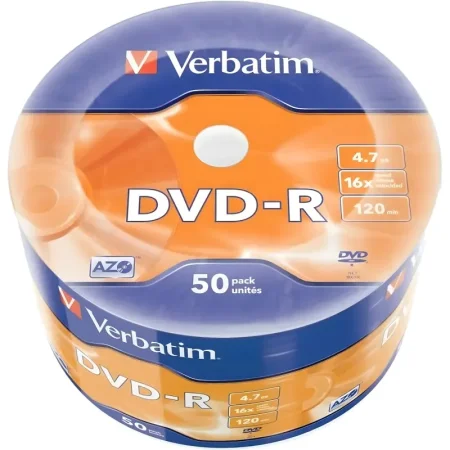 Диск DVD-R Verbatim 4.7 ГБ 16x bulk 43788 (50 штук в упаковке)