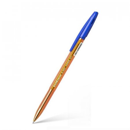 Ручка шариковая неавтоматическая ErichKrause R-301 Amber Stick синяя  (толщина линии 0.35 мм)