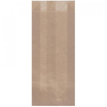 Крафт пакет бумажный коричневый 22x8x1 см (500 штук в упаковке)