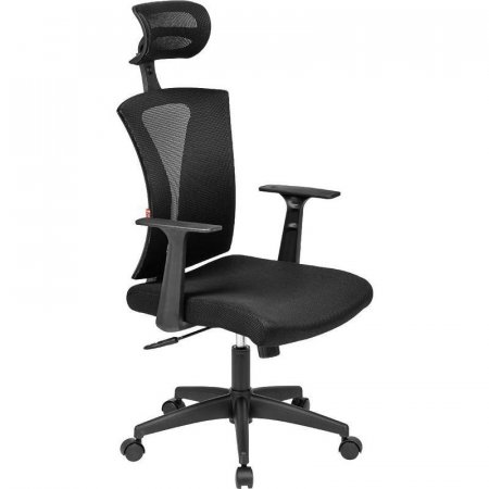 Кресло для руководителя Easy Chair 649 TTW черное (сетка/ткань, пластик)