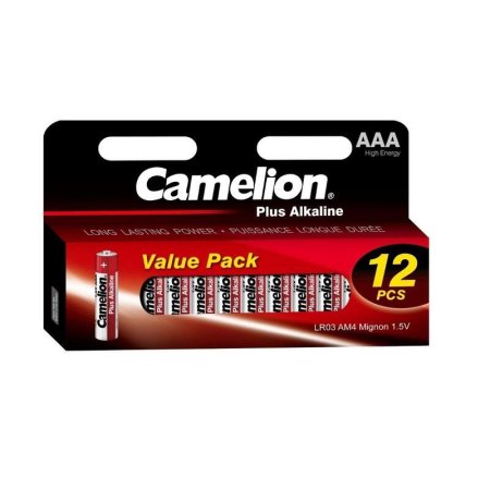 Батарейка AAA мизинчиковая Camelion Plus (12 штук в упаковке)