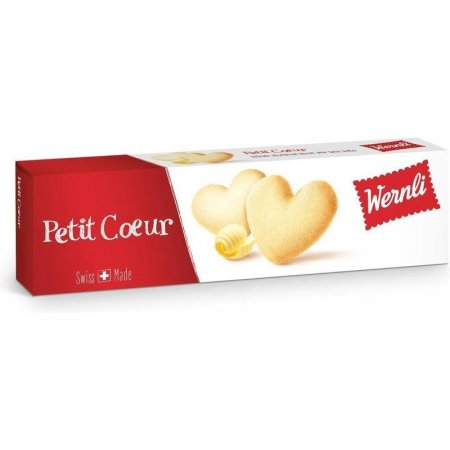 Печенье песочное Wernli Butterherzli Petit Coeur в форме сердечек 100 г