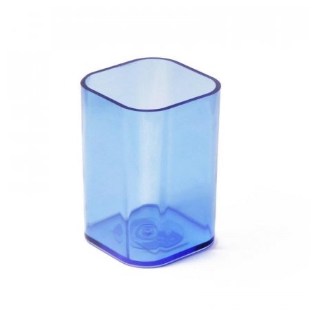 Подставка-стакан для канцелярских принадлежностей Attache office  прозрачно-голубая