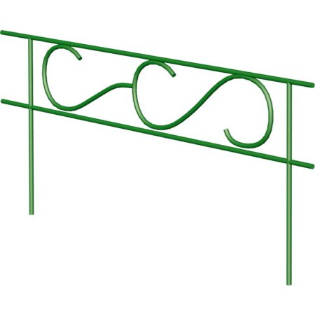 Заборчик для клумбы Прямой зеленый (110х7.5х45 см)