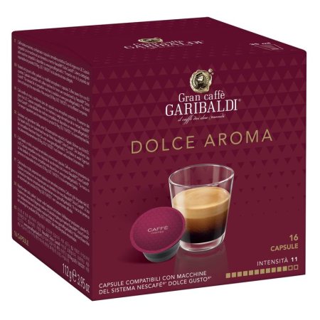 Кофе в капсулах для кофемашин Garibaldi Dolce Aroma (16 штук в упаковке)
