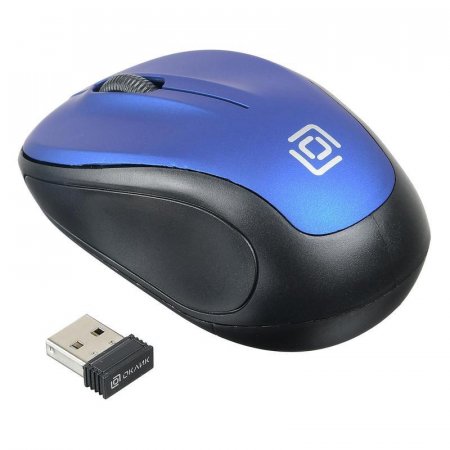 Мышь компьютерная Oklick 665MW черно-синяя