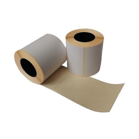 Термотрансферные этикетки 75х120 мм бумажные полуглянцевые (диаметр  втулки 40 мм, 4 рулона по 250 этикеток)