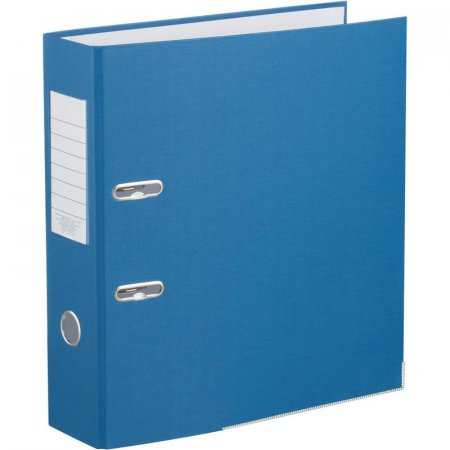 Папка-регистратор Attache Элементари Экономи 80 мм синяя с металлическим нижним уголком