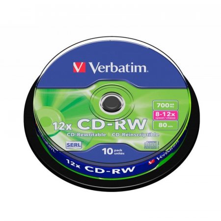 Диск CD-RW  Verbatim Serl Scratch 43480
