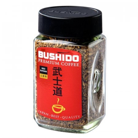 Кофе растворимый Bushido Red Katana 100 г (стекло) Кофе растворимый Bushido Red Katana 100 г (стекло)
