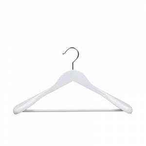 Вешалка-плечики анатомическая Attache деревянная белая (размер 48-50)