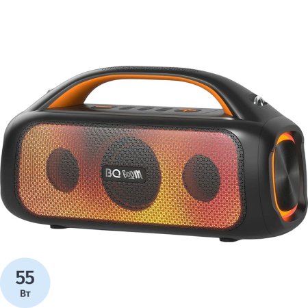 Акустическая система BQ PBS4000 чёрная с микрофоном и подсветкой  (86198198)