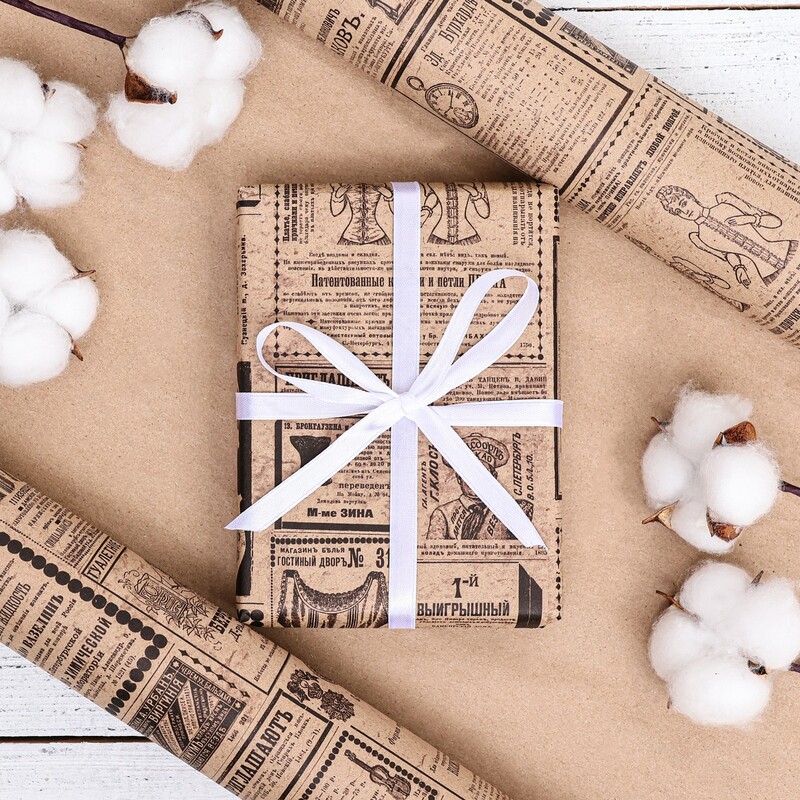 Бумага упаковочная Upak Land Газета крафтовая Бумага упаковочная Upak Land Газета крафтовая