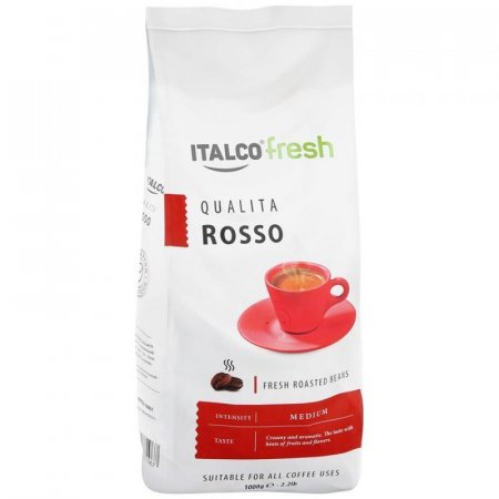 Кофе в зернах ItalcoFresh Qualita Rosso жареный 1 кг