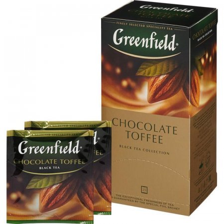 Чай Greenfield Chocolate toffee черный шоколадный 25 пакетиков