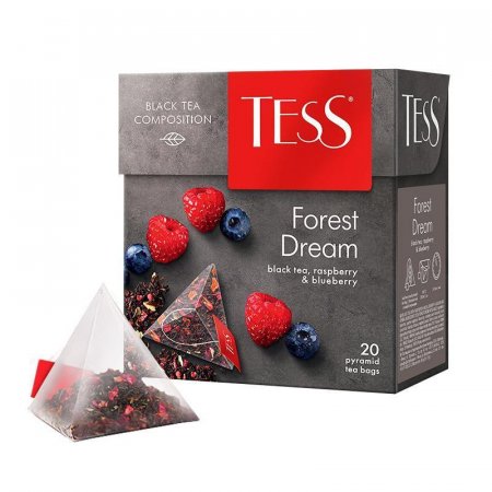 Чай Tess Forest Dream черный с лесными ягодами 20 пакетиков