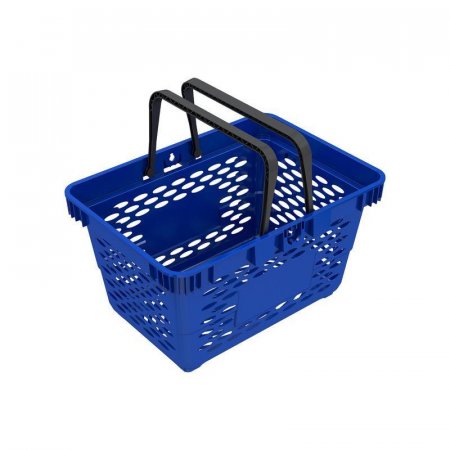 Корзина покупательская Evr Classic (синяя, пластик, 5 штук в упаковке)
