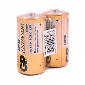Батарейки GP Super средние C LR14 (экономичная упаковка, 2 штуки)